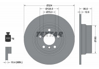 Brake Disc PRO 92107403 Textar