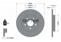 Brake Disc PRO 92109703 Textar