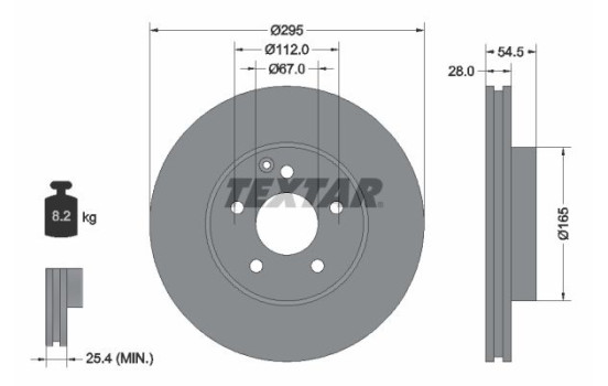 Brake Disc PRO+ 92115205 Textar