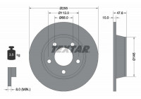 Brake Disc PRO 92117303 Textar