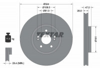 Brake Disc PRO+ 92119405 Textar