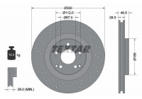Brake Disc PRO+ 92119805 Textar