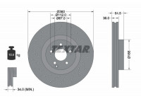 Brake Disc PRO+ 92120305 Textar