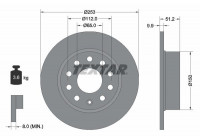 Brake Disc PRO 92120903 Textar