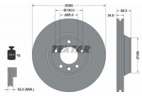 Brake Disc PRO+ 92121705 Textar