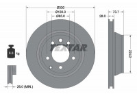 Brake Disc PRO+ 92122005 Textar