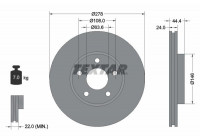 Brake Disc PRO 92124803 Textar