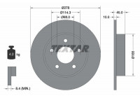 Brake Disc PRO 92125703 Textar