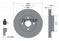 Brake Disc PRO 92125803 Textar