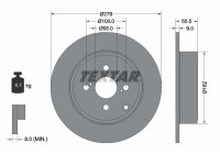 Brake Disc PRO 92126303 Textar