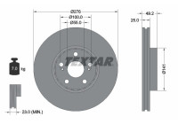 Brake Disc PRO 92126403 Textar