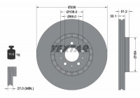 Brake Disc PRO+ 92126705 Textar