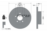 Brake Disc PRO 92129203 Textar