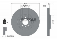 Brake Disc PRO 92129503 Textar