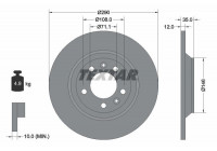 Brake Disc PRO 92129603 Textar