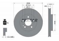 Brake Disc PRO+ 92132005 Textar