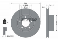 Brake Disc PRO+ 92132805 Textar