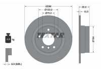 Brake Disc PRO 92133103 Textar