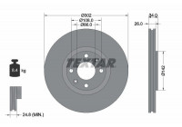 Brake Disc PRO 92133203 Textar