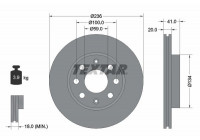 Brake Disc PRO 92133403 Textar