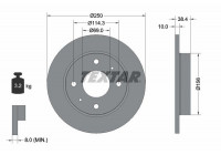 Brake Disc PRO 92134903 Textar