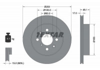 Brake Disc PRO 92135303 Textar