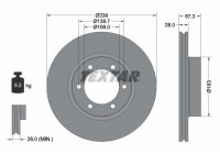 Brake Disc PRO 92137303 Textar