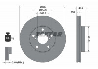 Brake Disc PRO 92139703 Textar
