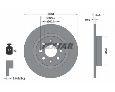 Brake Disc PRO 92145903 Textar