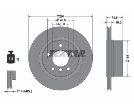 Brake Disc PRO 92146103 Textar