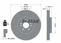 Brake Disc PRO+ 92150605 Textar