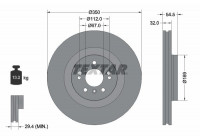 Brake Disc PRO+ 92150705 Textar