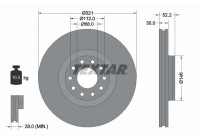 Brake Disc PRO 92154703 Textar