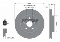 Brake Disc PRO 92156503 Textar