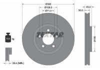 Brake Disc PRO 92158703 Textar