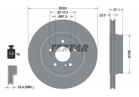 Brake Disc PRO+ 92163605 Textar