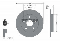 Brake Disc PRO 92164103 Textar