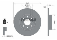 Brake Disc PRO 92164603 Textar