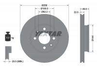 Brake Disc PRO 92164703 Textar