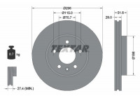Brake Disc PRO+ 92165405 Textar
