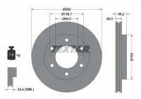 Brake Disc PRO 92167103 Textar