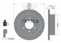Brake Disc PRO 92167303 Textar