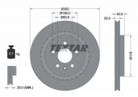 Brake Disc PRO+ 92168305 Textar