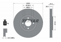 Brake Disc PRO 92168503 Textar