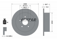 Brake Disc PRO 92171603 Textar