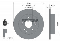Brake Disc PRO 92172103 Textar