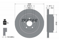Brake Disc PRO 92173603 Textar