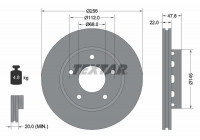 Brake Disc PRO+ 92174205 Textar