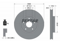 Brake Disc PRO 92174303 Textar