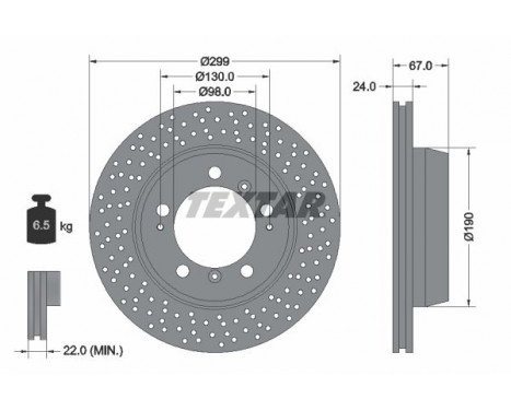 Brake Disc PRO+ 92176705 Textar